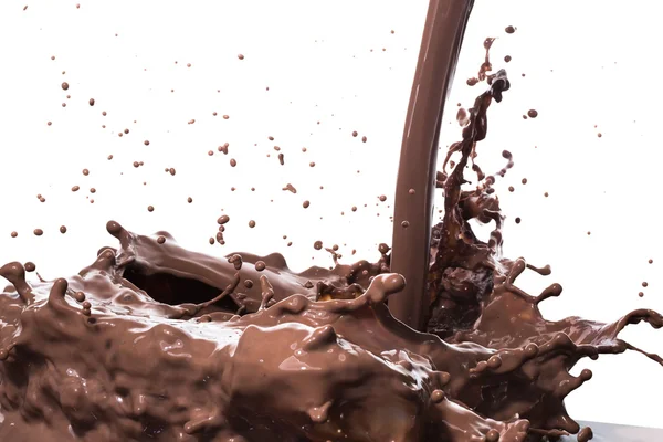 Hot chocolate splash — Stock Photo, Image