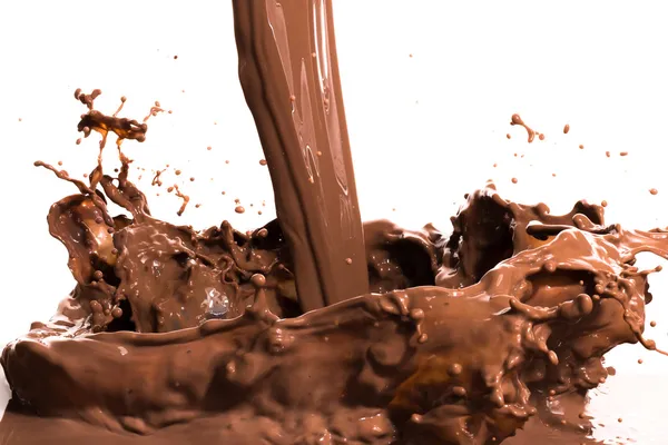 Hot chocolate splash — Stock Photo, Image