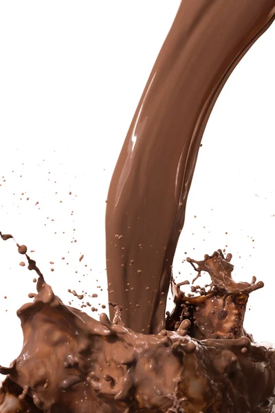 Hot chocolate splash — Stock Photo, Image