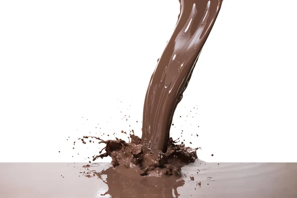 Schizzi di cioccolata calda — Foto Stock