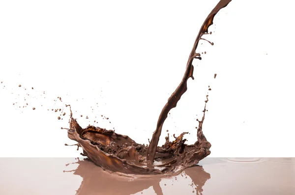 Hot chocolate splash — Stock Photo, Image