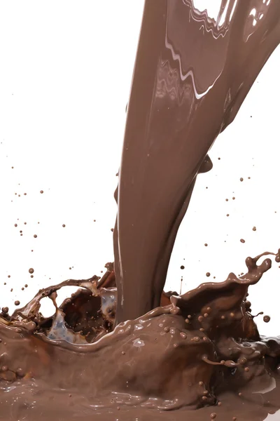 Hot chocolate splash — Stock Photo, Image