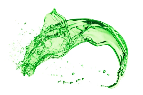 Green liquid splash — Stock Photo, Image