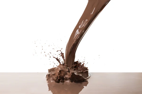 Гарячий шоколад сплеск — стокове фото