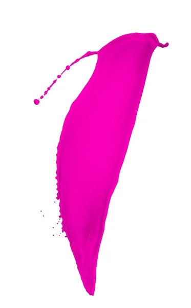 Purpurová barva stříkající — Stock fotografie