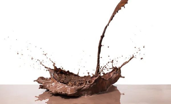 Salpicadura de chocolate caliente — Foto de Stock