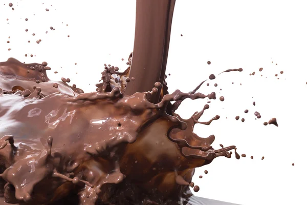 Forró csokoládé splash — Stock Fotó