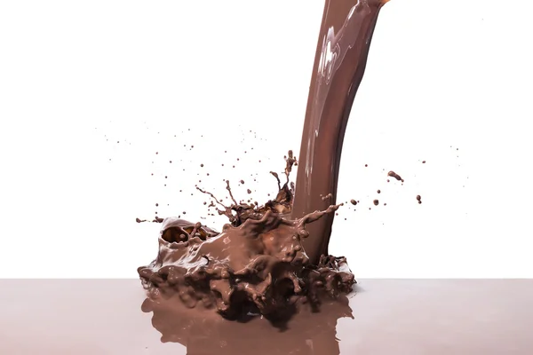 Hot chocolate splash — Stock Photo, Image