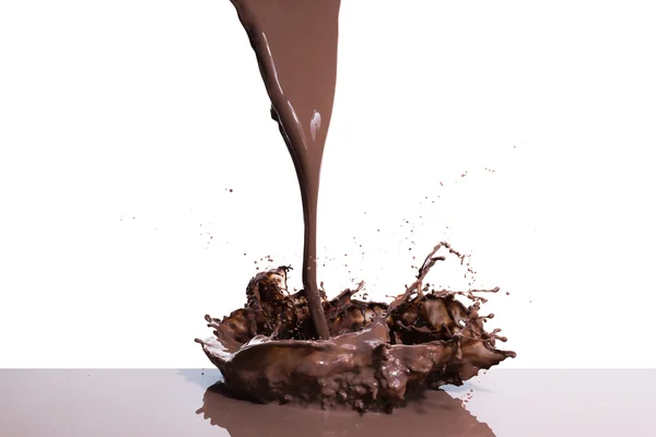 Всплеск горячего шоколада — стоковое фото
