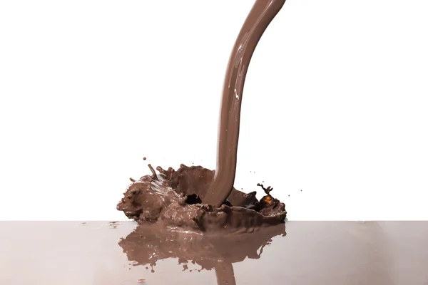 Hot chocolate splash — Stock Photo, Image