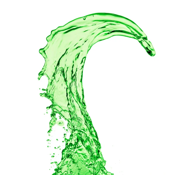 Spruzzi liquidi verdi — Foto Stock
