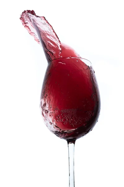 Red wine splash — Stock Photo, Image