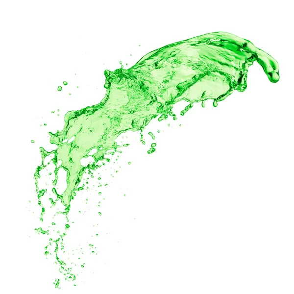 Yeşil sıvı sıçrama — Stok fotoğraf