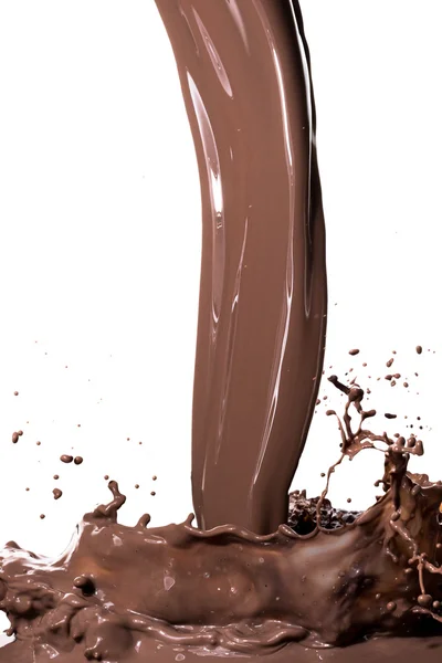 Гарячий шоколад сплеск — стокове фото