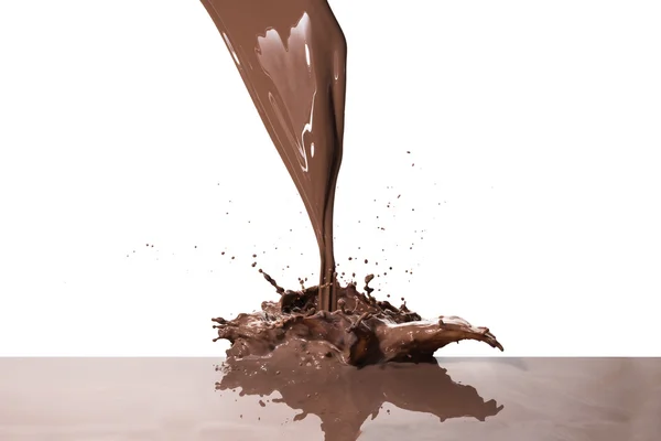 Hot chocolate splash — Stock Photo, Image