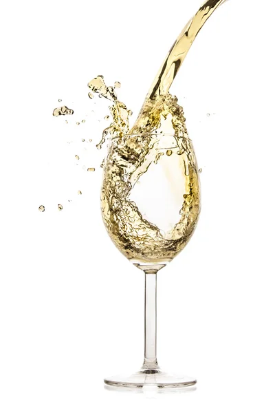 White wine splash — Stock Photo, Image