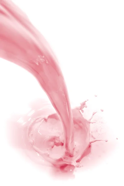 Strawberry milk splash — Stock Photo, Image