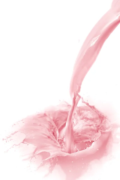 Strawberry milk splash — Stock Photo, Image