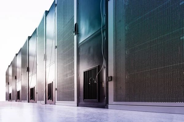 Data Center Row Server Racks — Stock Photo, Image