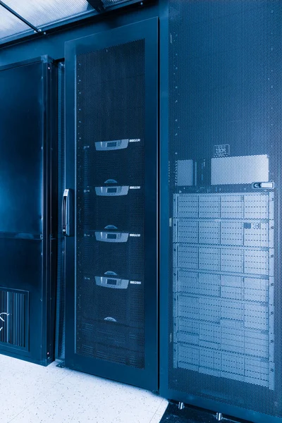 Server Racks Datacenter Internet Service Provider — Stock Photo, Image