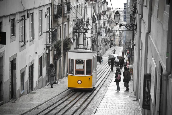 Tram van Lissabon Stockfoto