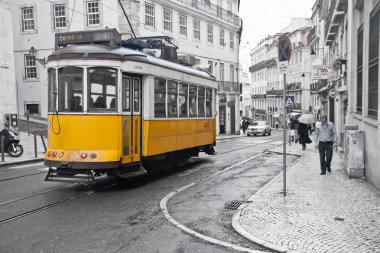 Lisbon tram clipart