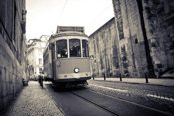 Tramwaje w Lizbonie — Zdjęcie stockowe