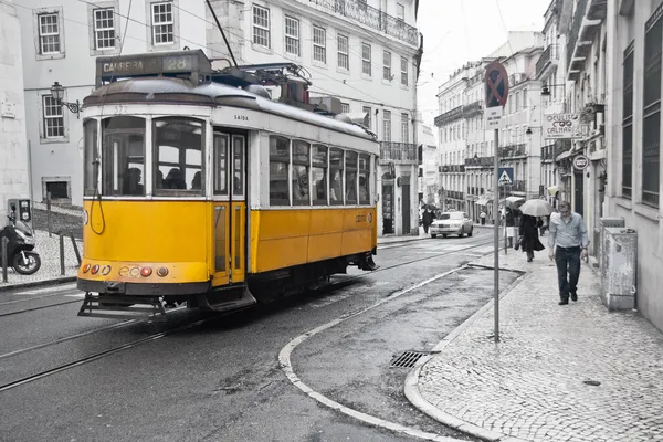 Tramwaje w Lizbonie — Zdjęcie stockowe