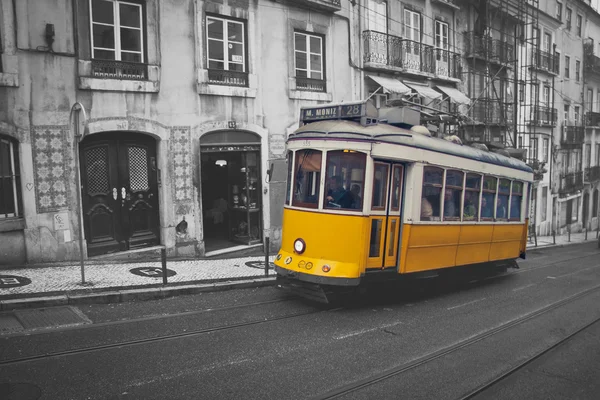 Tram van Lissabon Stockfoto