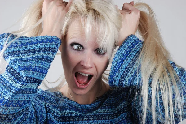 Beautiful surprised woman — Stock Photo, Image