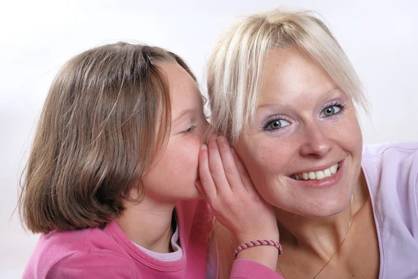 Complicity between mother and daughter — Stock Photo, Image