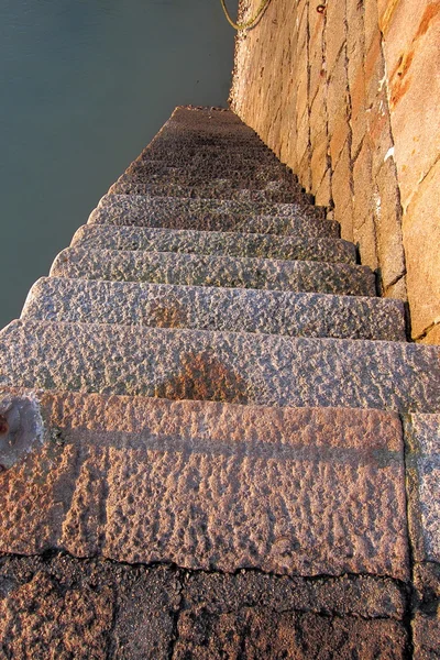 Sten hamnen steg — Stockfoto