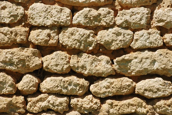 Solidny mur z kamienia — Zdjęcie stockowe