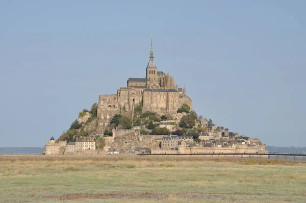 Mont Saint Michel Słone Bagna — Zdjęcie stockowe