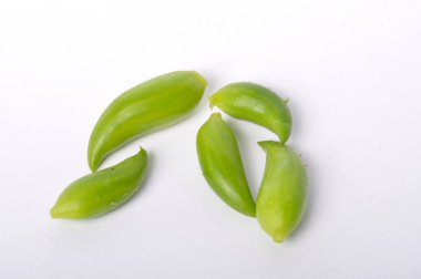 Beyaz arkaplanda Achocha