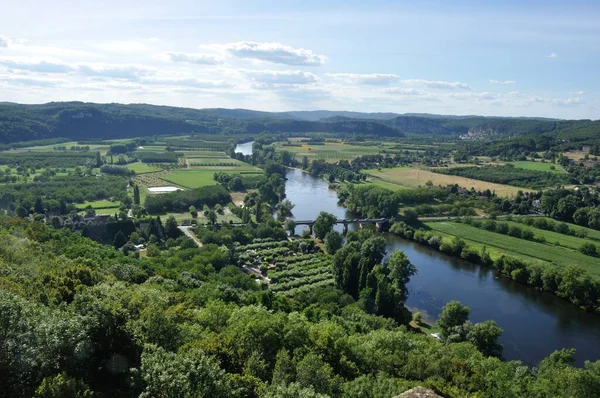 Dordogne Obserwowane Domme Perigord — Zdjęcie stockowe