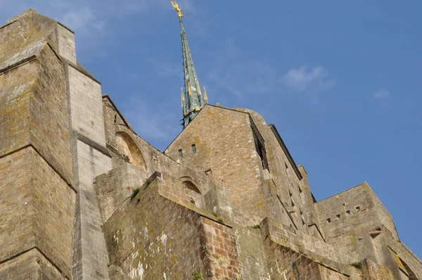 Mont Saint Michel Architectural Detail — Stock Photo, Image