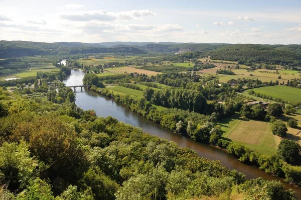Dordogne Vanaf Domme Perigord — Stockfoto