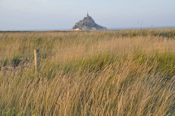 Mont Saint Michel Sós Mocsarak — Stock Fotó