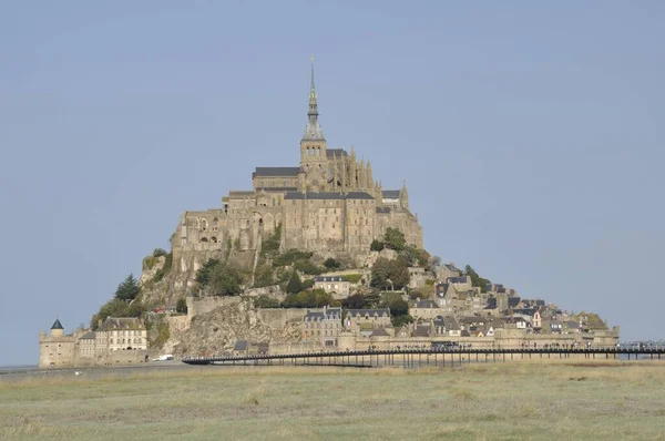 Mont Saint Michel Sós Mocsarak — Stock Fotó