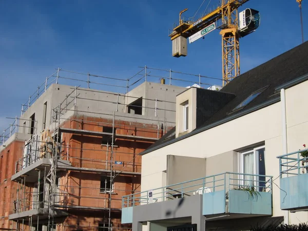 Residential Building Construction Plerin — Stockfoto