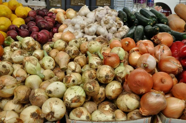 Grönsaker Portugisisk Marknad — Stockfoto
