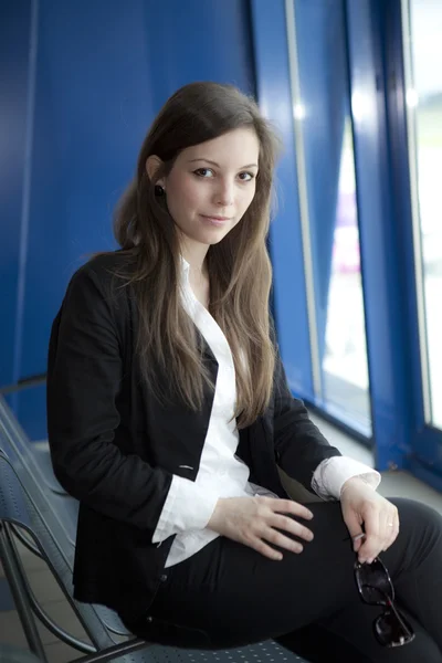 Waiting for a plane — Stock Photo, Image