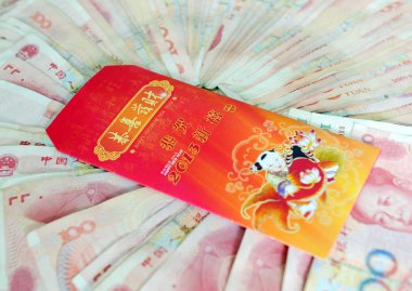 Çin kırmızı paket