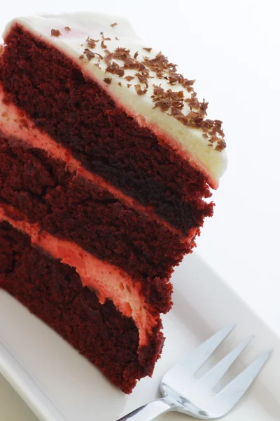 Tranche de gâteau aux framboises Images De Stock Libres De Droits