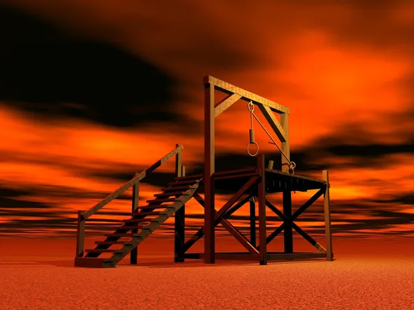 Medieval gallows — Stock Photo, Image