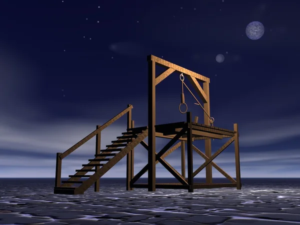 Medieval gallows — Stock Photo, Image