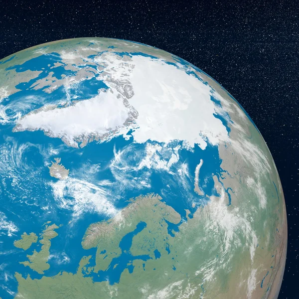 北極 - 3 d のレンダリング — ストック写真