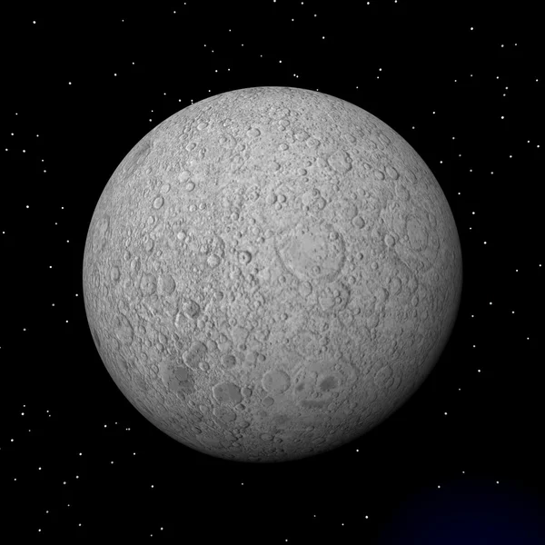 Лунная планета - 3D рендеринг — стоковое фото