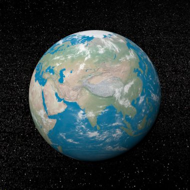 Asya on earth - 3d render